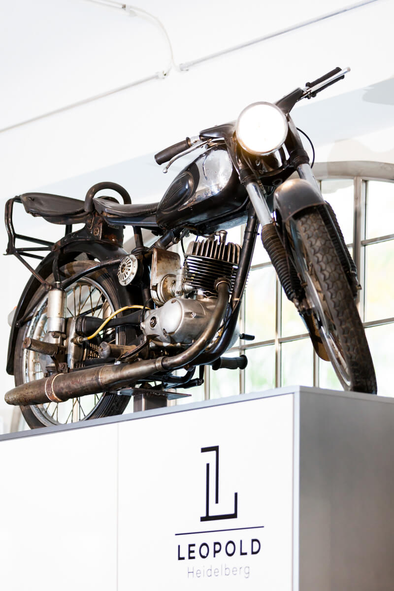 Motorrad von Leopold aus Heidelberg. Fotografiert von Jan Rieger.